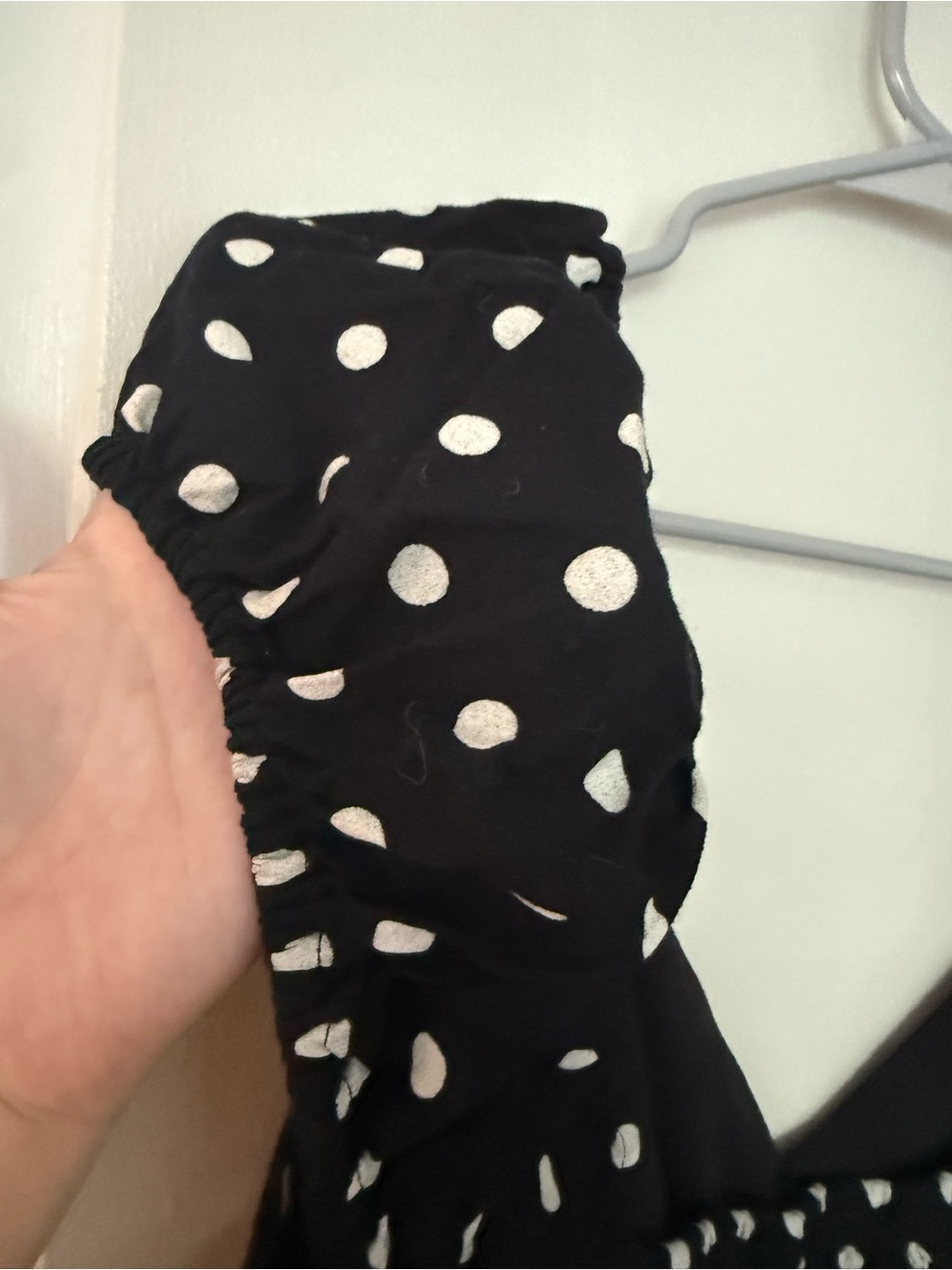 Black and white polka dot midi dress from old navy size 2X - Picture 4 of 4